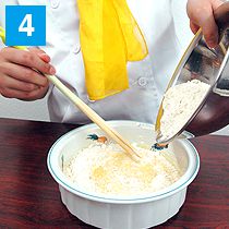 グラタン皿ケーキの作り方.4