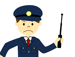 警棒を持った警察官