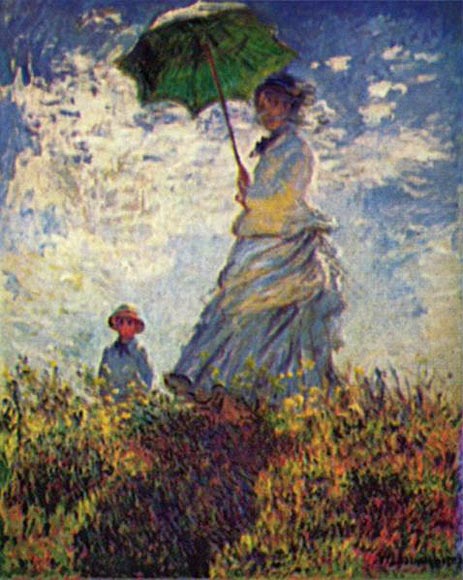 日傘をさす婦人 - モネ