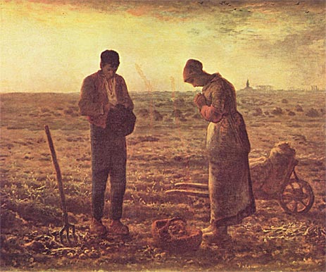 無料絵画] ジャン＝フランソワ・ミレー 「落穂拾い」 （1857