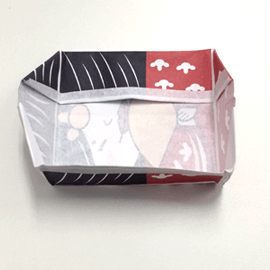 折り紙箱の折り方.13