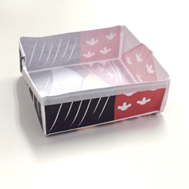 折り紙箱の折り方.15