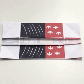 折り紙箱の折り方.4