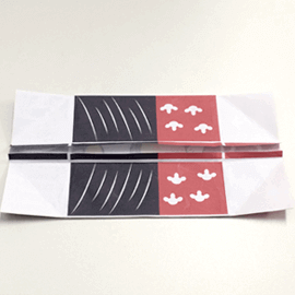 折り紙箱の折り方.6