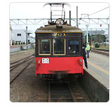 銚子電気鉄道の電車（銚子駅）
