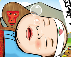 赤ちゃん似顔絵 桃太郎